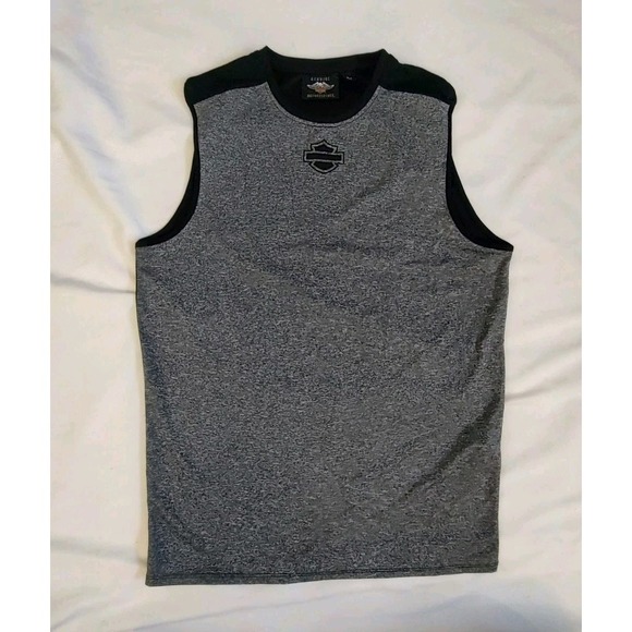 Harley-Davidson Other - Harley-Davidson Shirt Open Bar & Shield Sleeveless Muscle Shirt Charcoal Gray M